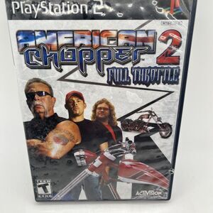 AMERICAN CHOPPER 2 FULL THROTTLE Playstation 2 Complete & Tested USA NTSC D52